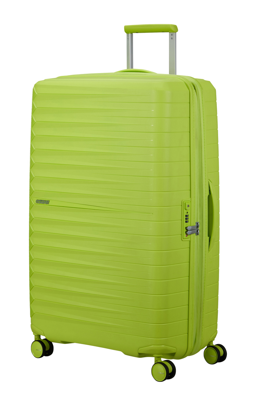 Walizka American Tourister Fastforward 78cm powiększana limonkowa