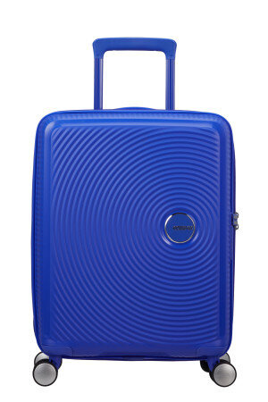 Walizka kabinowa American Tourister Soundbox 55cm powiększana niebieska