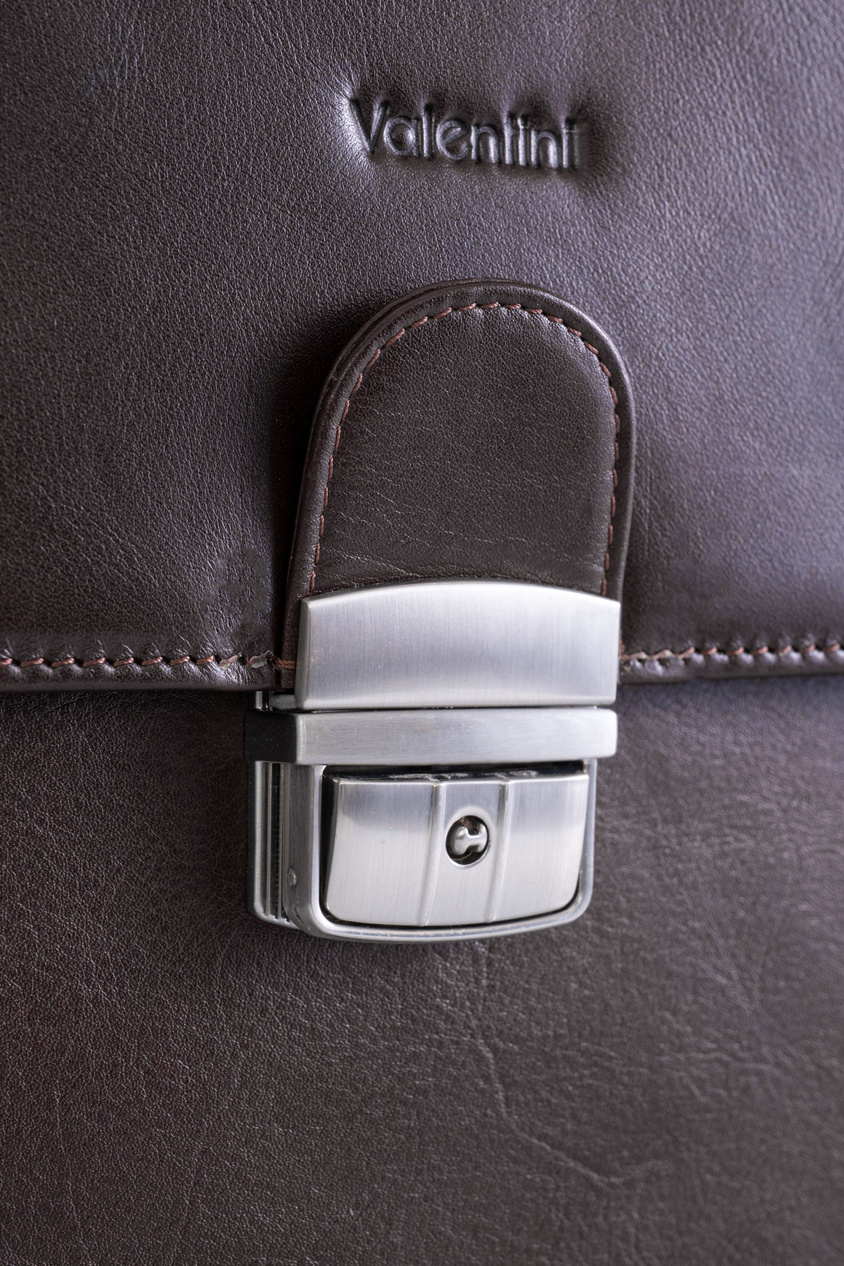 Valentini Ambassador 613 Aktentasche aus braunem Leder