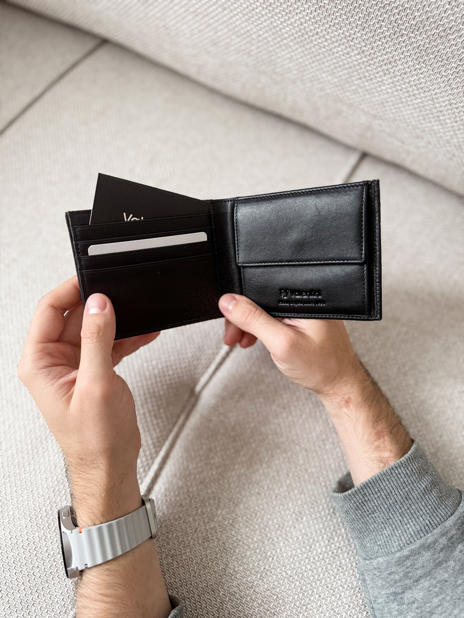 Valentini Herrengeldbörse Eibe 901 schwarz