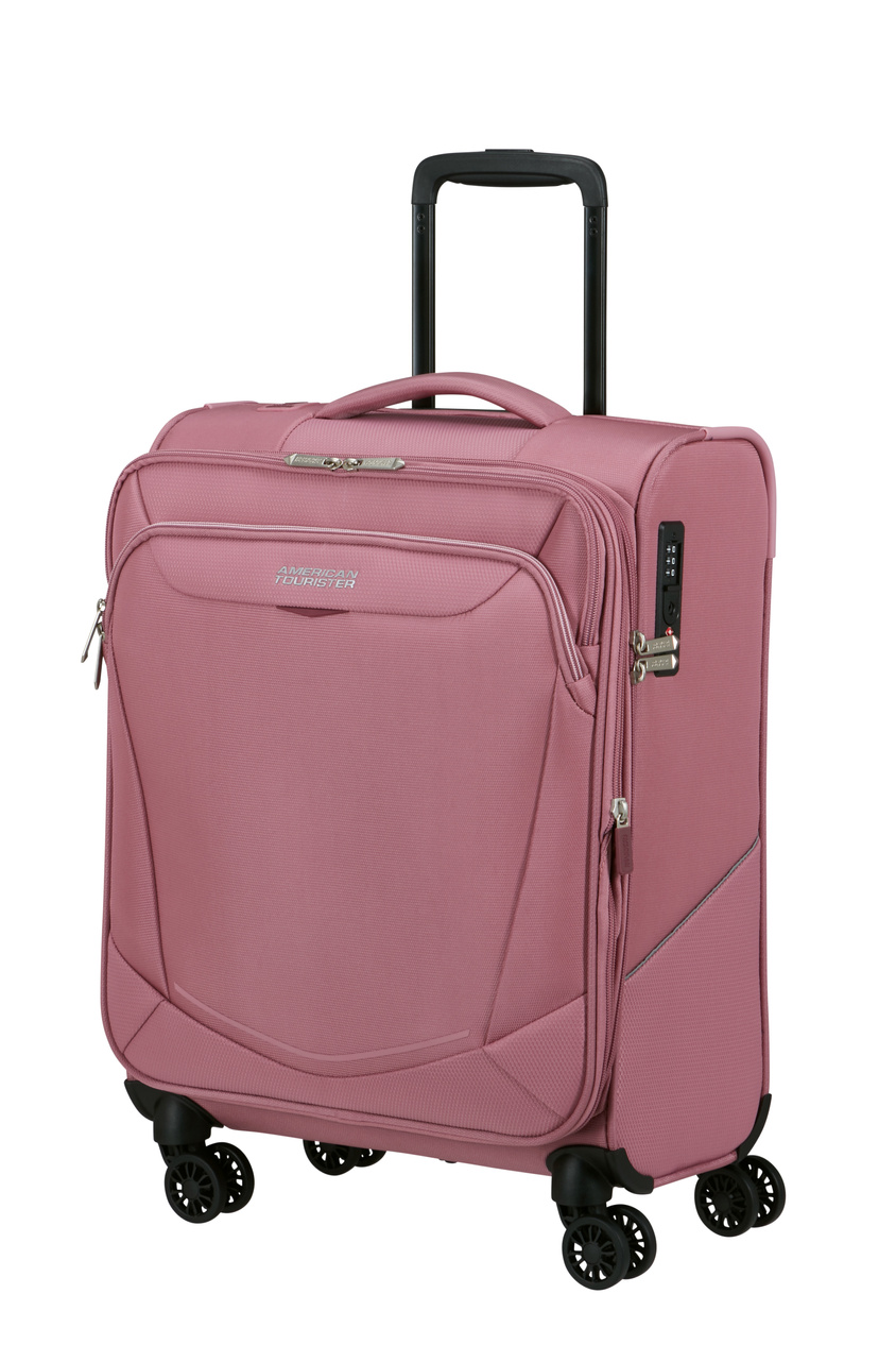 Walizka kabinowa American Tourister Summerride 55cm powiększana różowa