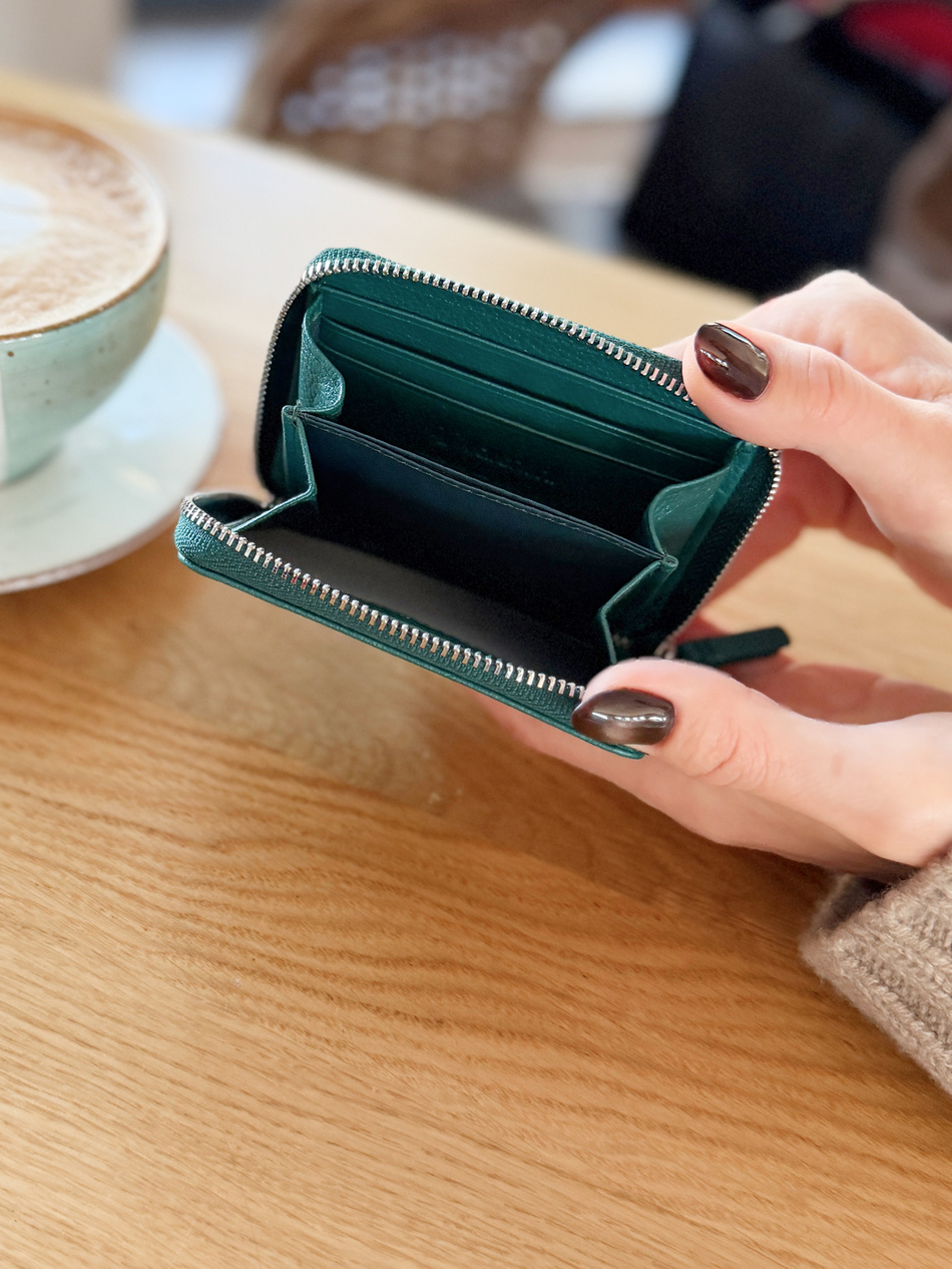 Valentini Damengeldbörse Metallic 127 grün