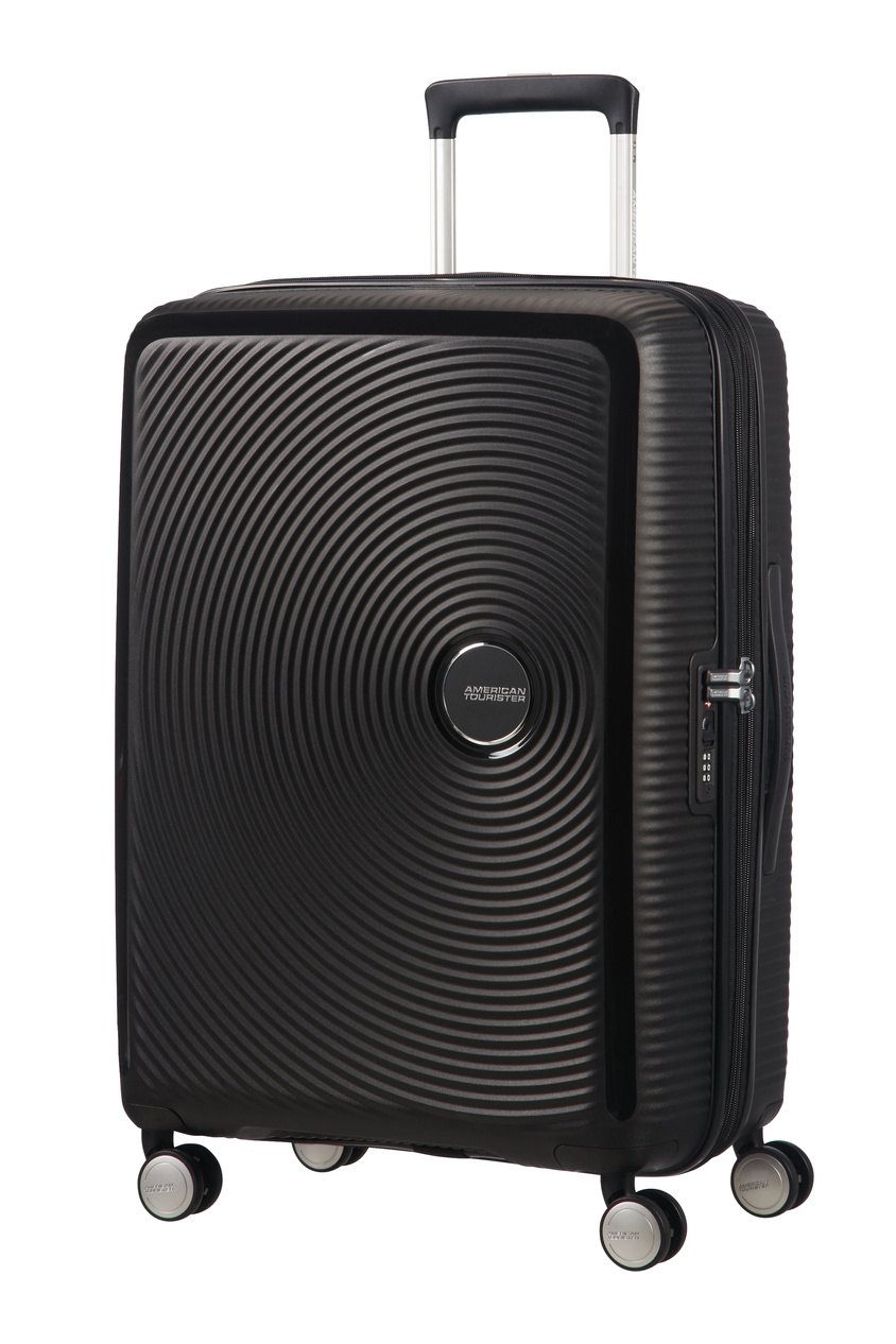 American Tourister Soundbox 67cm erweiterbarer Koffer schwarz