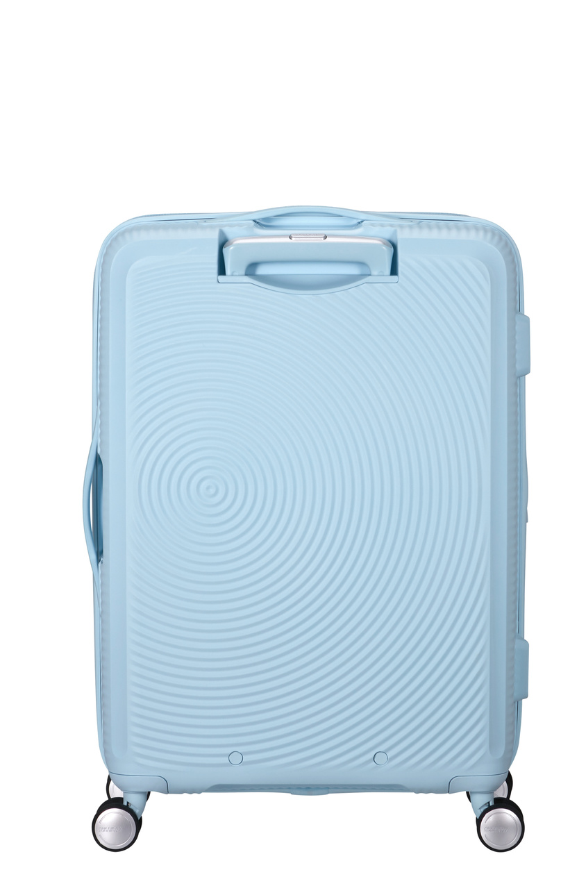 Walizka American Tourister Soundbox 67cm powiększana niebieska jasna
