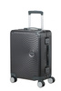  American Tourister Soundbox Alu 55cm Silber Kabinenkoffer