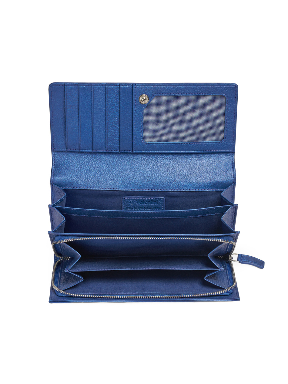 Valentini Damengeldbörse Metallic 277 blau