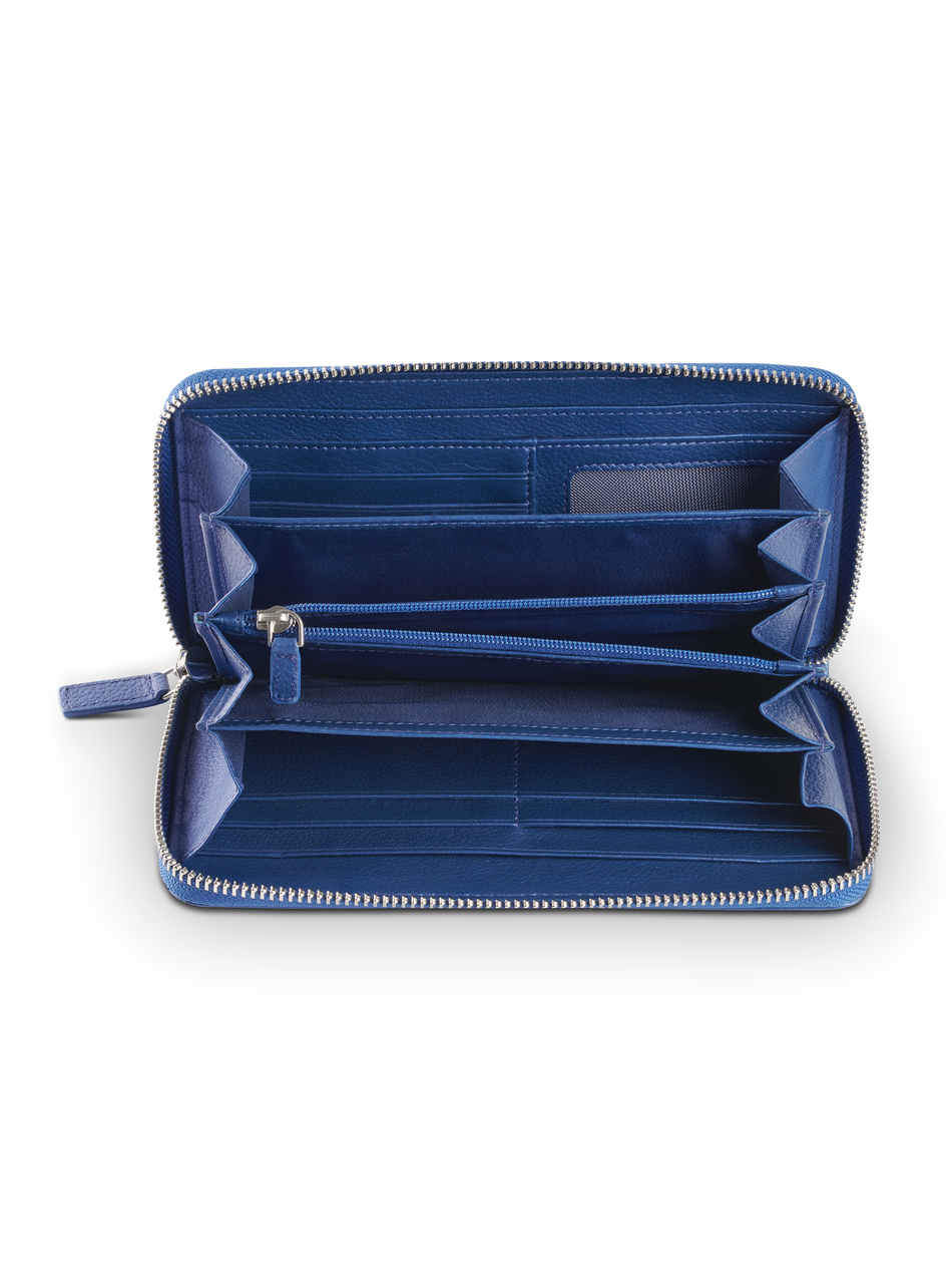 Valentini Damengeldbörse Metallic 820 blau