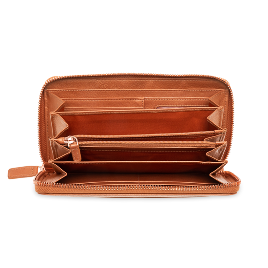 Valentini Damengeldbörse Metallic 820 Kupfer