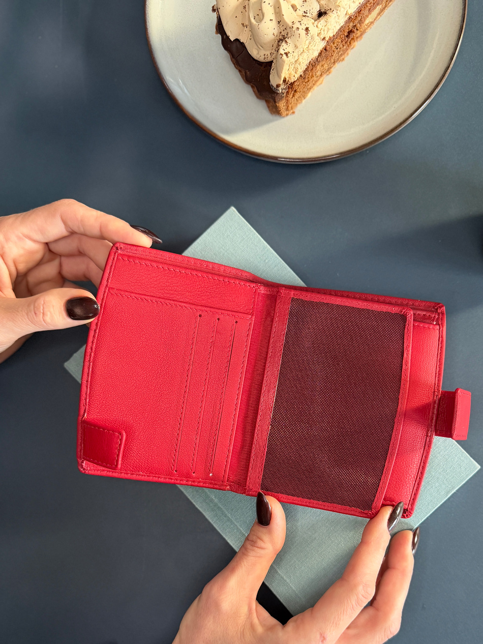 Damski portfel Valentini Milford 297 czerwony