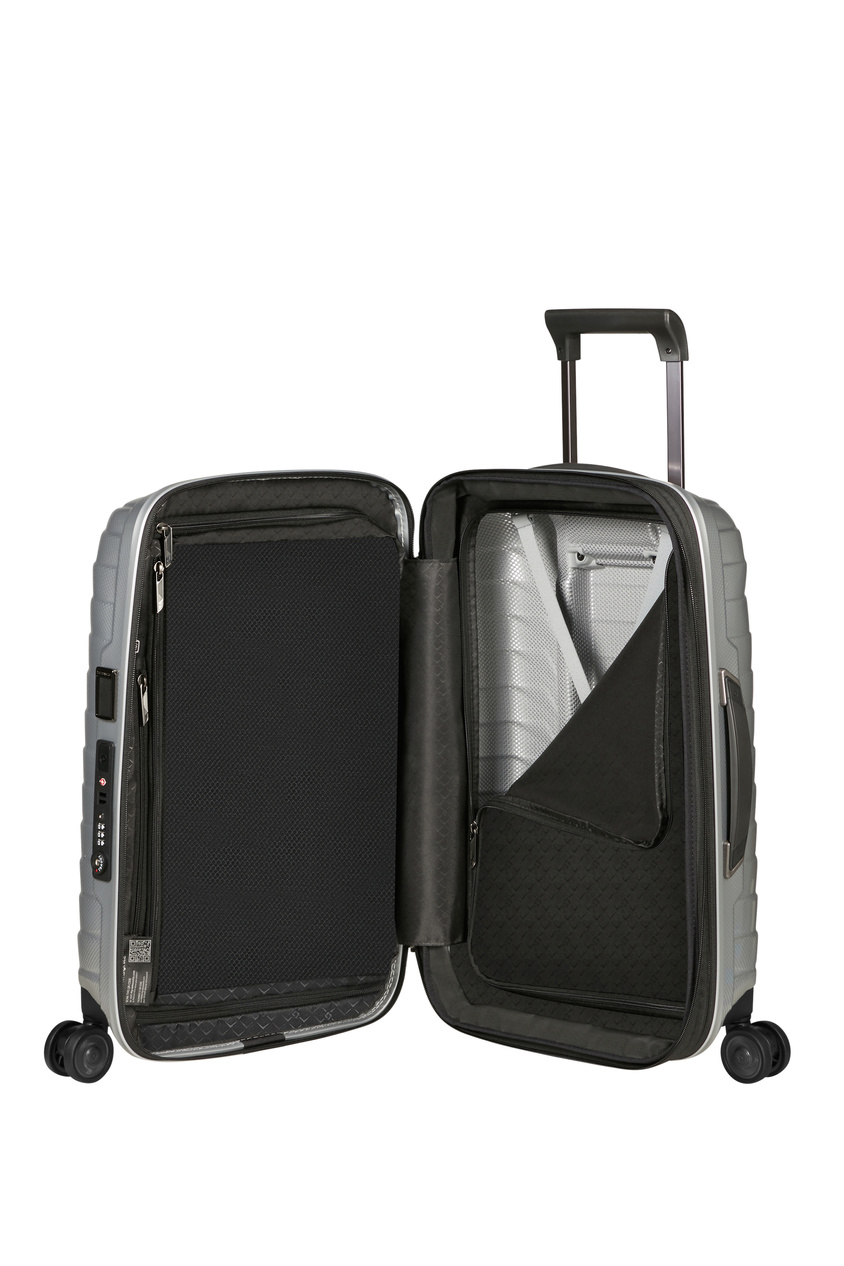 Samsonite Proxis 55cm Handgepäckkoffer, erweiterbar silber