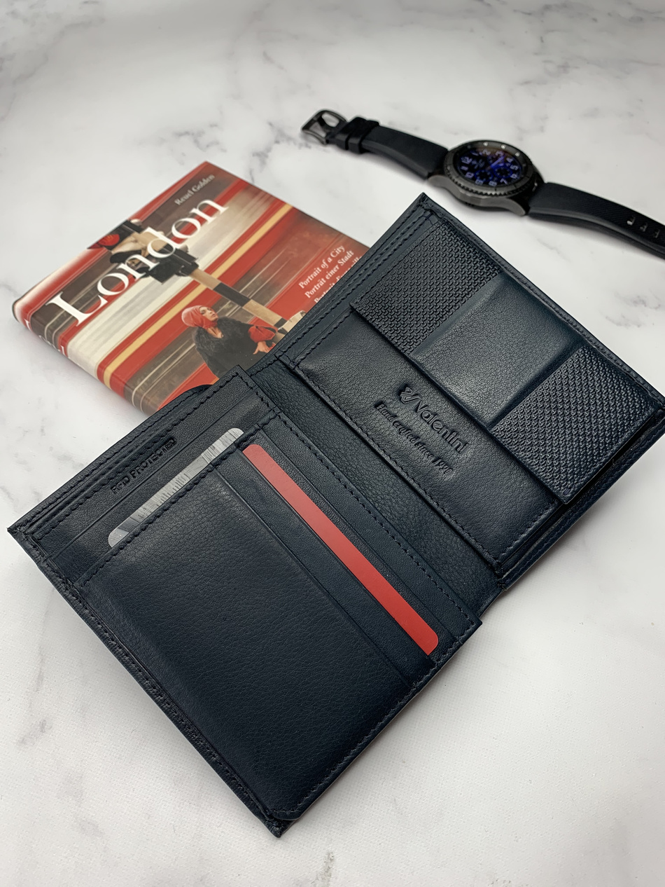 Valentini Herrengeldbörse Eibe 266 marineblau