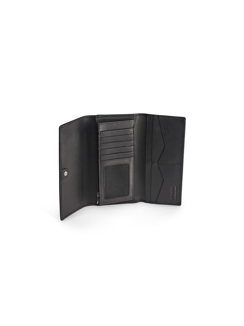 Valentini Prisma 573 schwarz Damen Leder Portemonnaie