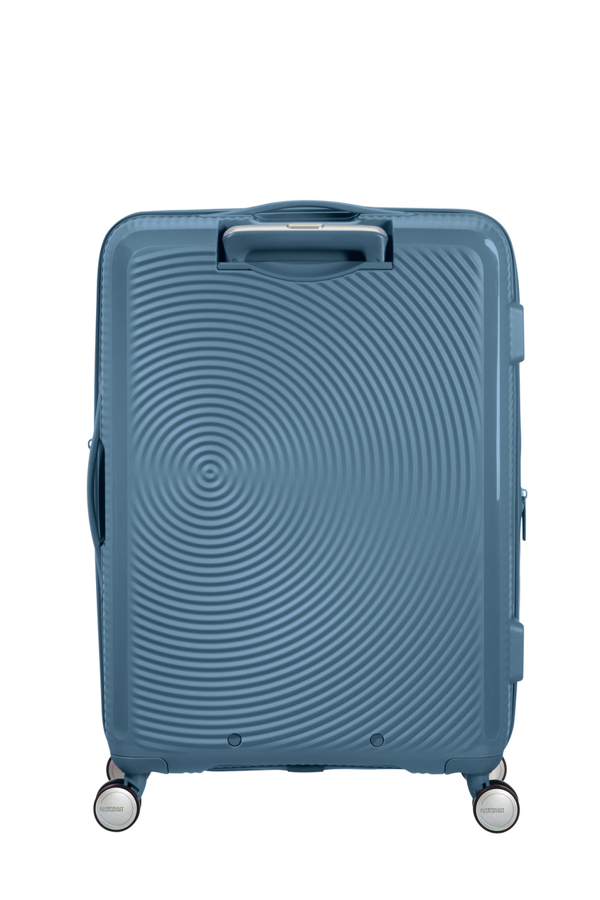 Walizka American Tourister Soundbox 67cm powiększana niebieska