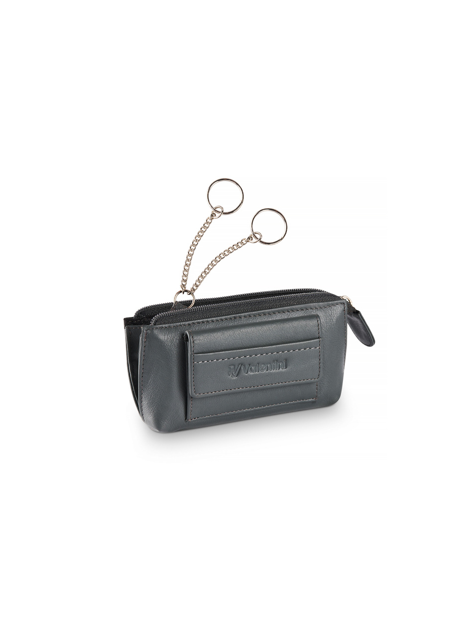 Etui na klucze Valentini Black&Red Diamond 326 szare