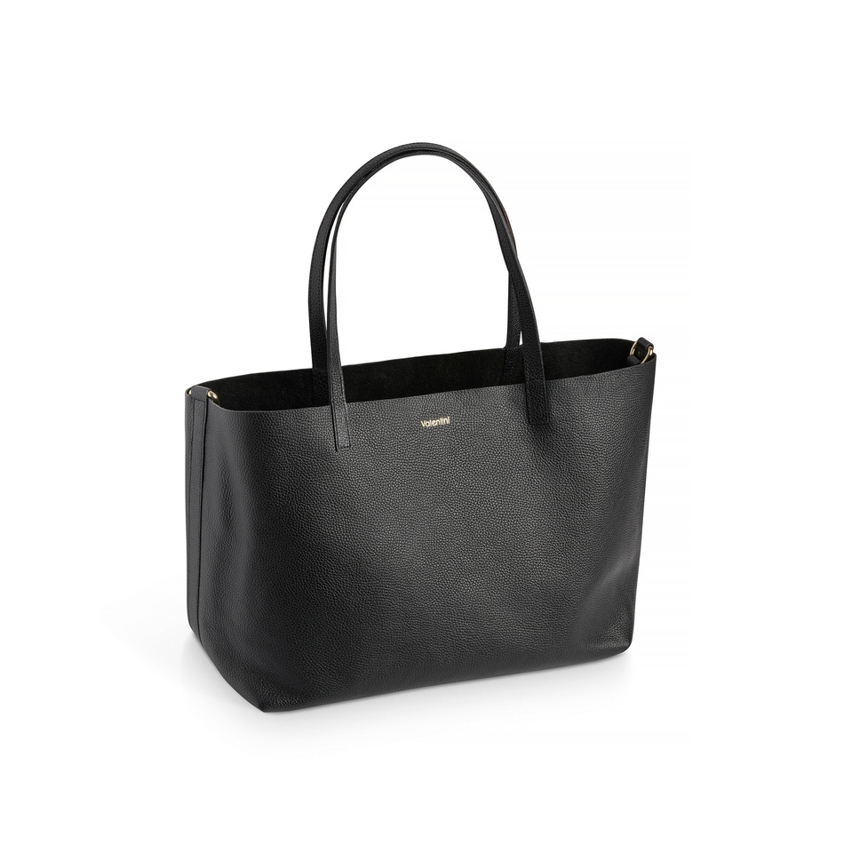 Shopper skórzany Paola czarny