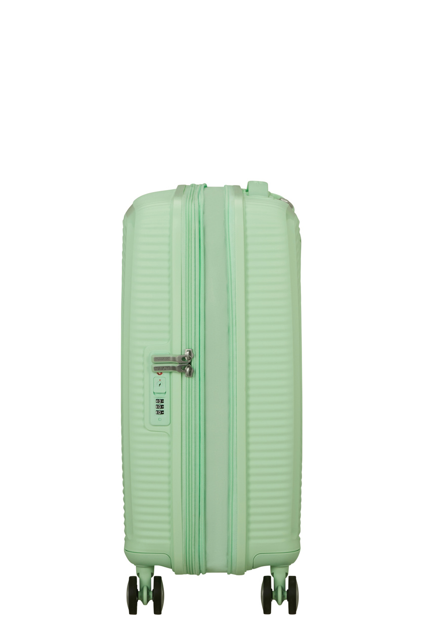 Walizka kabinowa American Tourister Soundbox 55cm powiększana zielona jasna