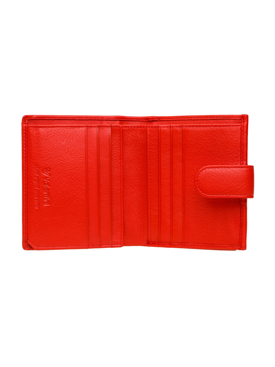 Valentini Damengeldbörse Metallic 447 rot