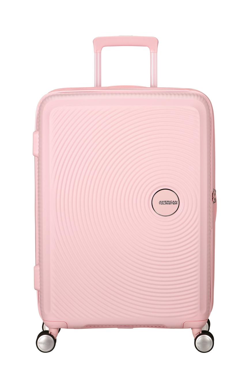 Walizka American Tourister Soundbox 67cm powiększana różowa jasna