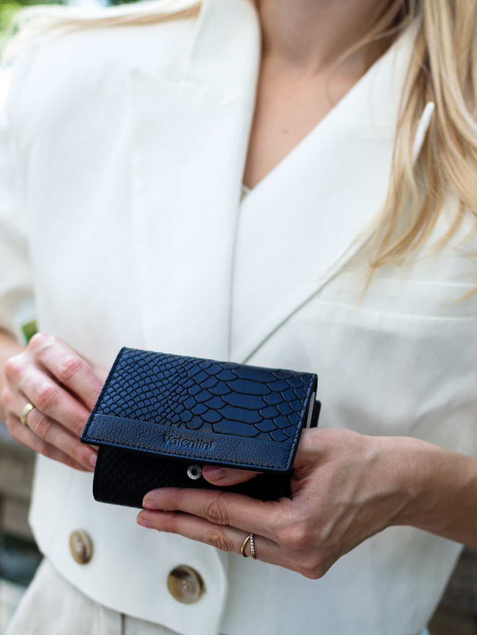 Valentini Metallic 101 Etui für grüne Karte und Dokumente