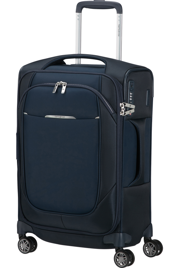 Samsonite Re-Lite 55 cm schmaler Koffer, erweiterbar, Marineblau
