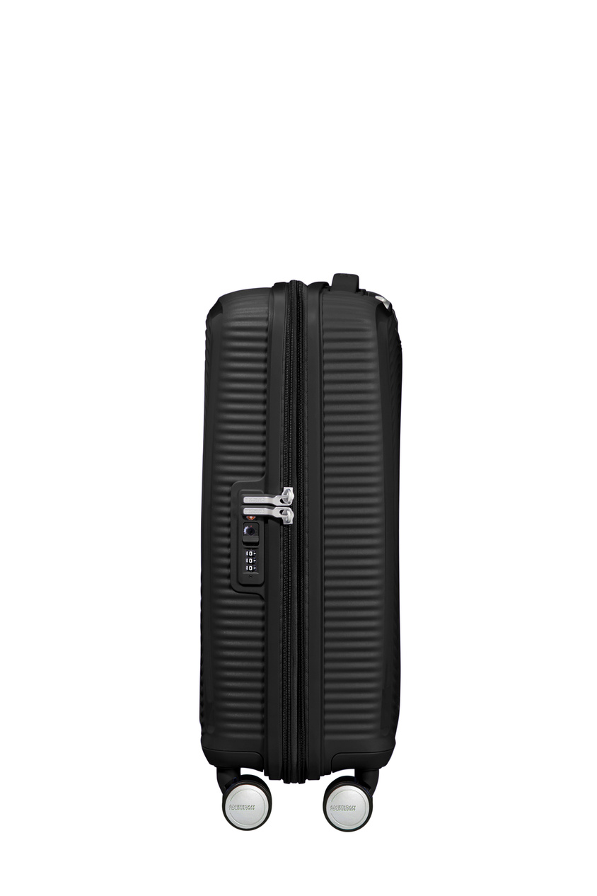 Walizka kabinowa American Tourister Soundbox 55 cm powiększana czarna