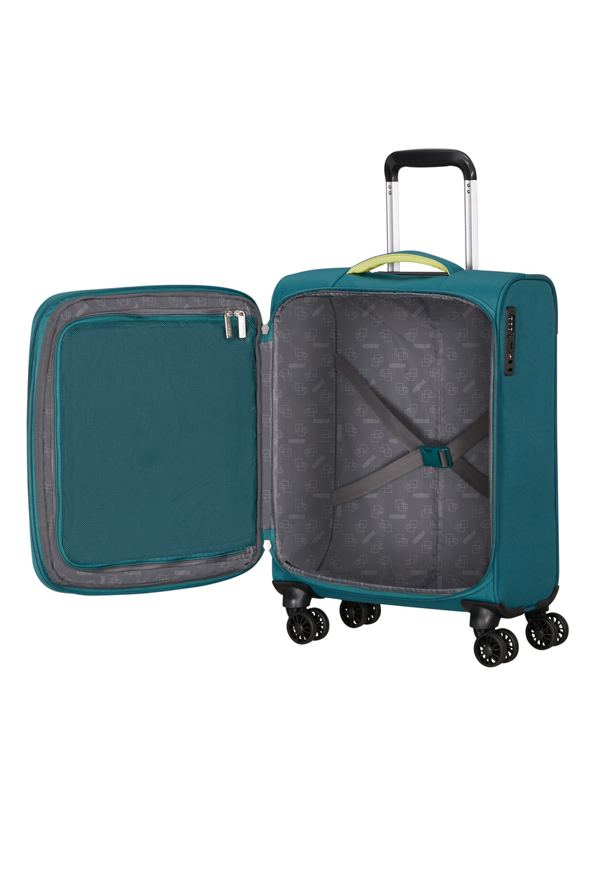 Walizka kabinowa American Tourister Cloudrider 55cm powiększana zielona