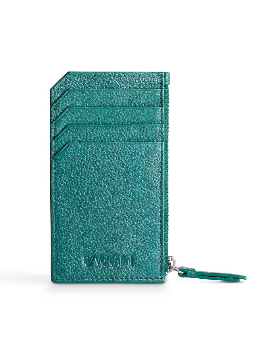 Etui na karty i dokumenty Valentini Metallic 101 zielone