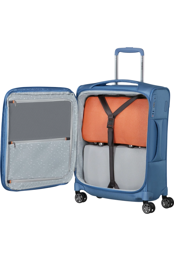 Walizka Samsonite Re-Lite 55cm powiększana niebieska