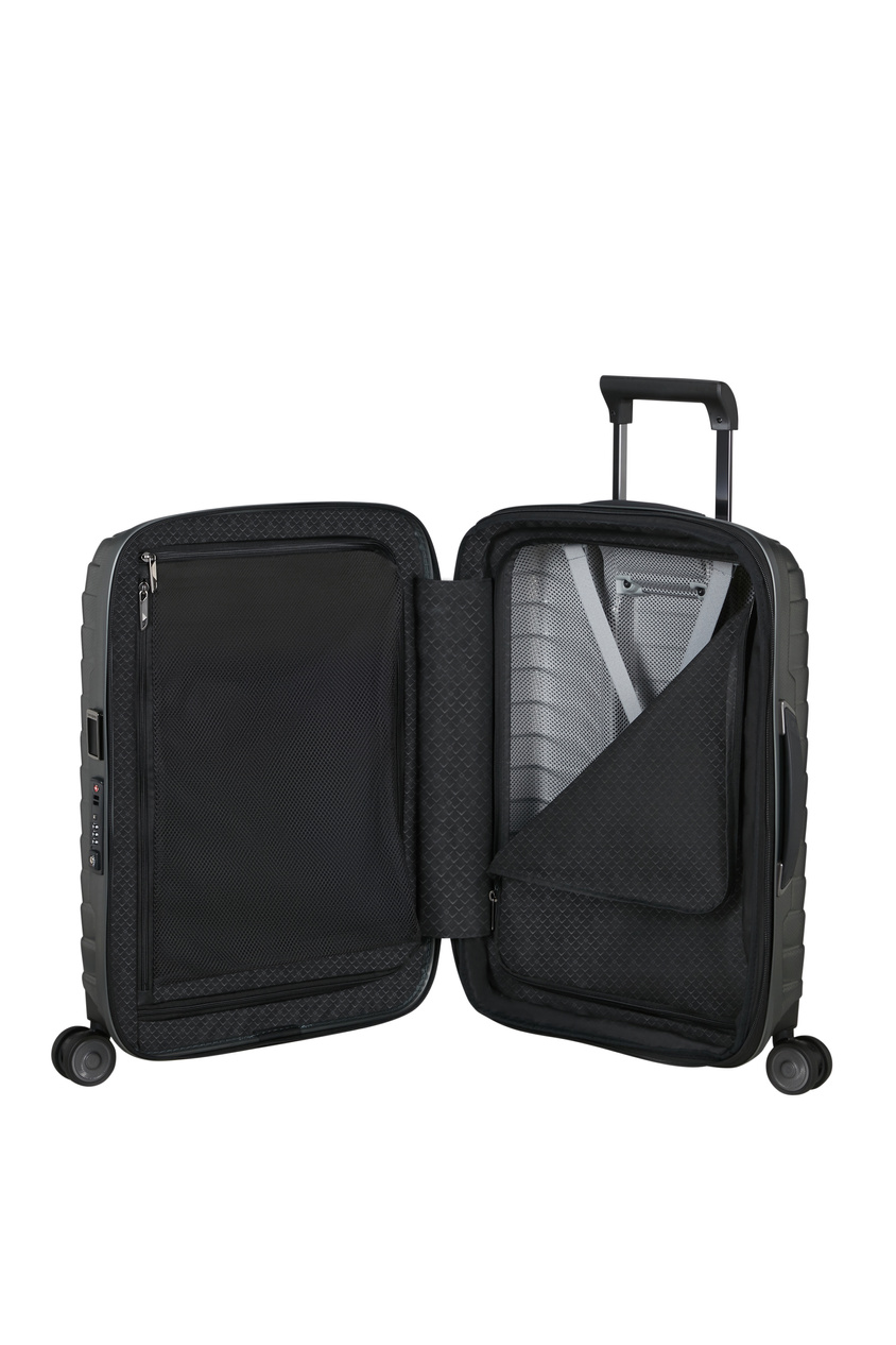Samsonite Proxis 55cm Handgepäckkoffer, erweiterbar silber