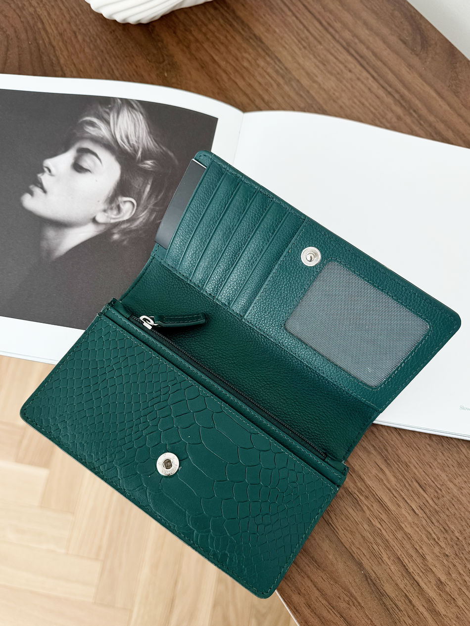 Valentini Metallic 101 Etui für grüne Karte und Dokumente