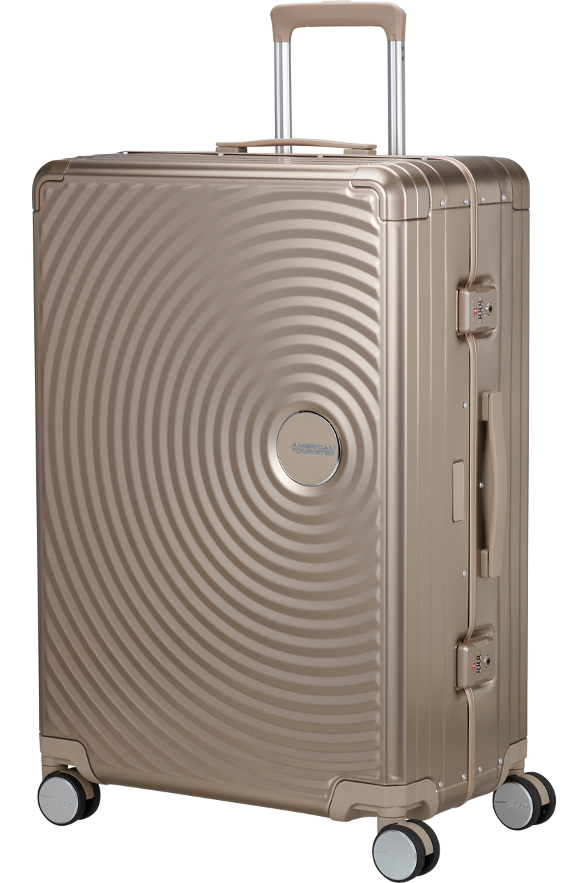 American Tourister Soundbox Alu Koffer 77cm Braun