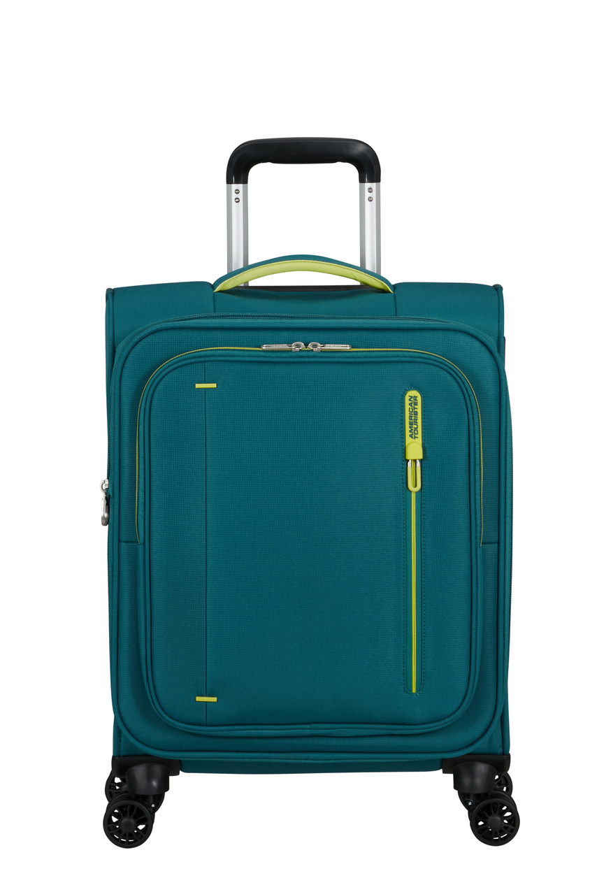 Walizka kabinowa American Tourister Cloudrider 55cm powiększana zielona